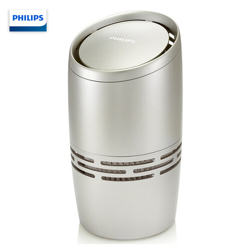 飞利浦(PHILIPS)加湿器 纳米无雾 迷你静音办公室卧室家用空气加湿 HU4706/03金属色