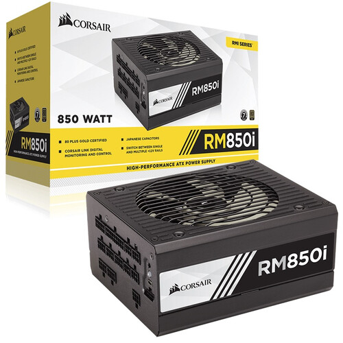 美商海盗船（USCORSAIR）额定850W RM850i 电源（80PLUS金牌/C-Link/低载风扇停转/十年质保）
