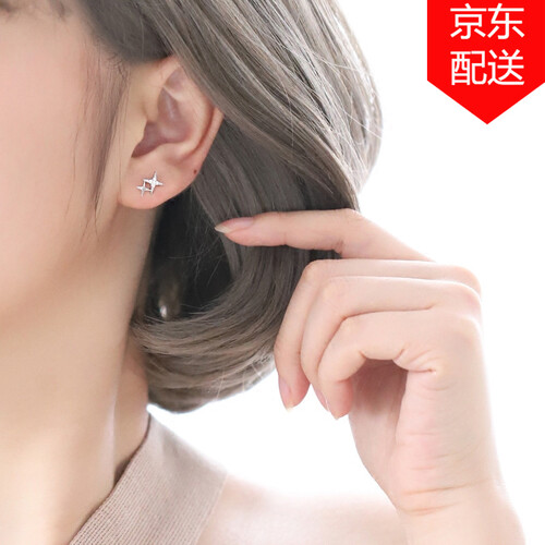 曼蒂娅 925纯银耳钉女闪晶晶耳环超仙小耳饰韩版少女学生气质流星耳钉星星耳环礼物耳坠银饰品 流星耳钉 纯银一对
