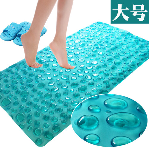 【鹅卵石脚底按摩款】浴室防滑垫 大号加厚脚垫门垫儿童厕所PVC地垫浴缸卫生间淋浴房洗澡垫子 42X72cm
