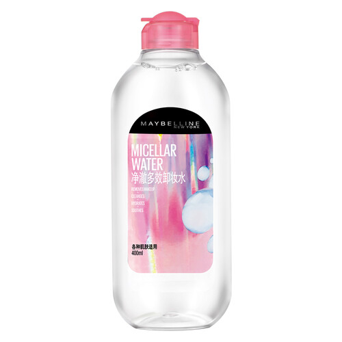美宝莲（MAYBELLINE） 净澈多效卸妆水 400ml（舒缓卸妆不刺激 脸部深层清洁 温和卸妆）