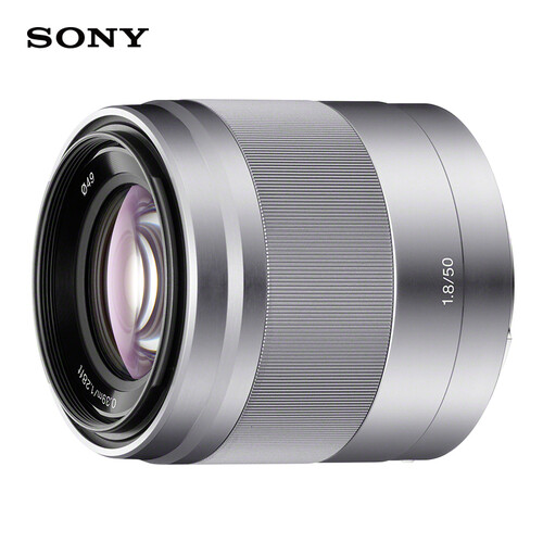 索尼（SONY）E 50mm F1.8 OSS  APS-C画幅定焦镜头（SEL50F18）银色