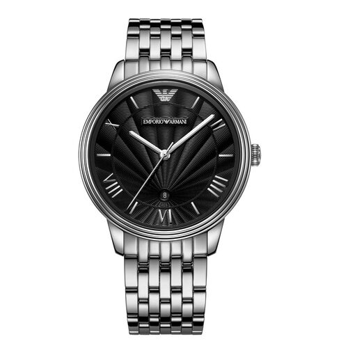 阿玛尼（Emporio Armani)手表 商务时尚钢带石英男士腕表 AR1614