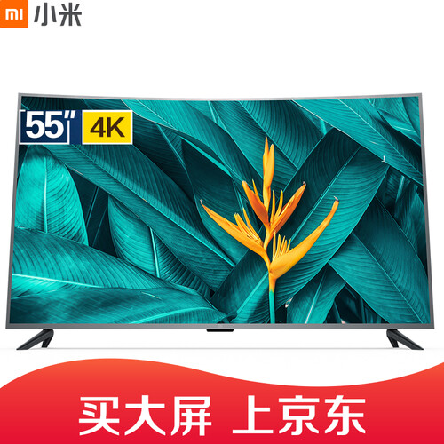 小米电视4S 55英寸 曲面 4K超高清 HDR 蓝牙语音遥控 2GB+8GB 人工智能语音网络液晶平板电视L55M5-AQ