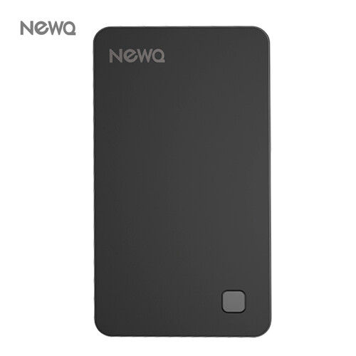 NEWQ Z2 无线移动硬盘2t苹果安卓手机WIFI访问(可远程,SD卡备份)续航版(希捷2t盘芯) 黑色