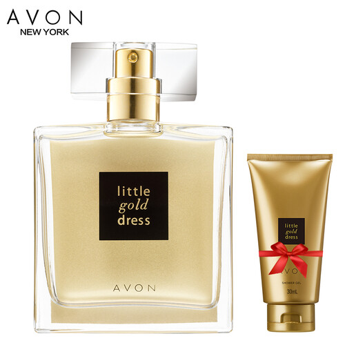 雅芳（AVON）小金裙喷雾香水50毫升（赠香水沐浴露30毫升）