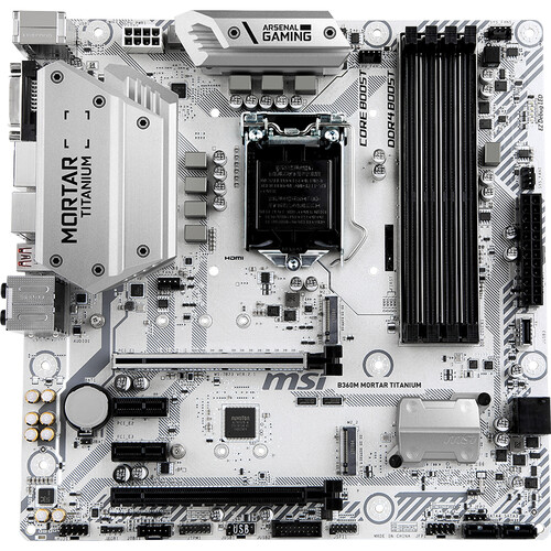 微星（MSI）B360M MORTAR TITANIUM迫击炮钛金版主板支持 9100F/9400F/9500/9700F（Intel B360/LGA 1151）