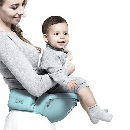 京东超市babycare 新升级婴儿腰凳 硅胶凳面宝宝凳 101薄荷蓝