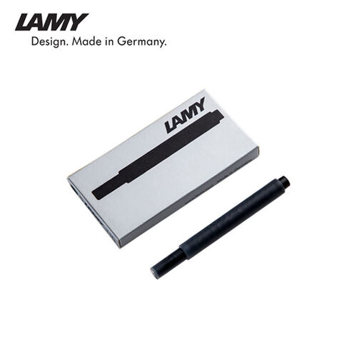Lamy墨水芯T10 钢笔专用一次性可替换墨囊5支装 德国凌美官方旗舰店墨胆笔芯 黑色