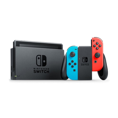 海囤全球日本任天堂（Nintendo）Switch NS掌上游戏机 红蓝手柄 日版
