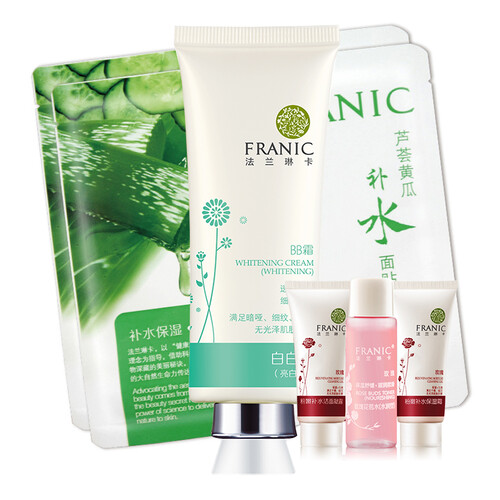 法兰琳卡（FRANIC） 法兰琳卡BB霜防晒霜白白霜亮润白型套装正品裸妆遮瑕隔离补水保湿旗舰店 白白霜（亮润白型）