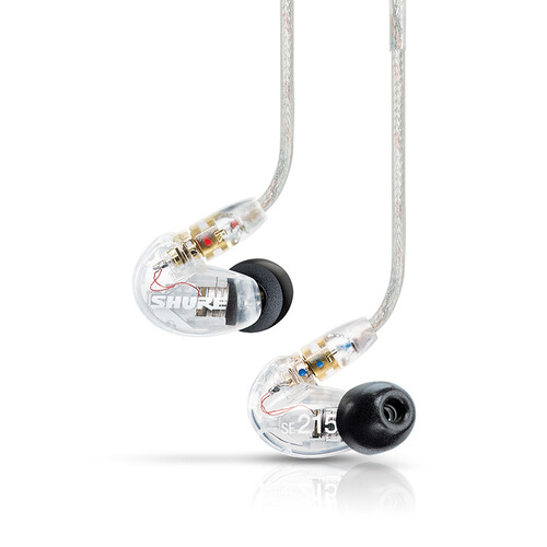 舒尔 Shure SE215 入耳式耳机 强劲重低音 运动 HiFi 手机耳机 透明色