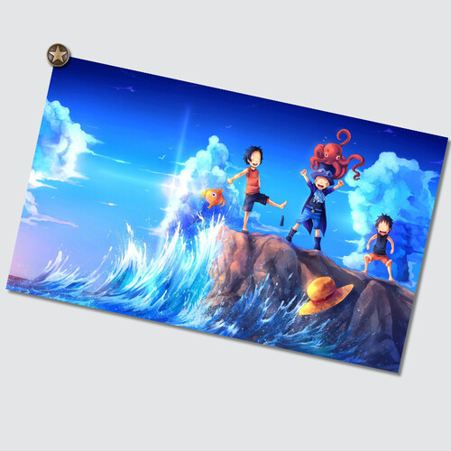 居梦坞 海贼王海报日式装饰画卡通动漫挂画客厅创意壁画卧室墙画贴画动漫二次元周边十元包邮 NB1832 50*30cm