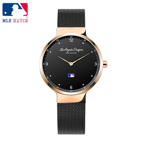 美职棒（MLB）美国品牌女士手表正品防水石英表 情侣对表简约时尚休闲潮流钢带女表MLB-SD021-2