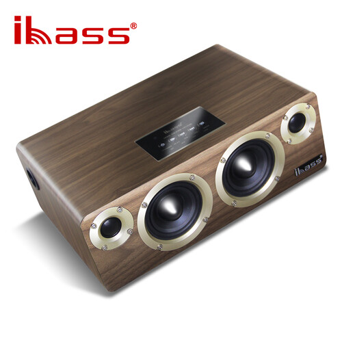 ibass solo3代台式蓝牙音箱电脑手机电视投影仪音响低音炮套装桌面木质2.0有源家用车载扩音器 solo-3代2019新版
