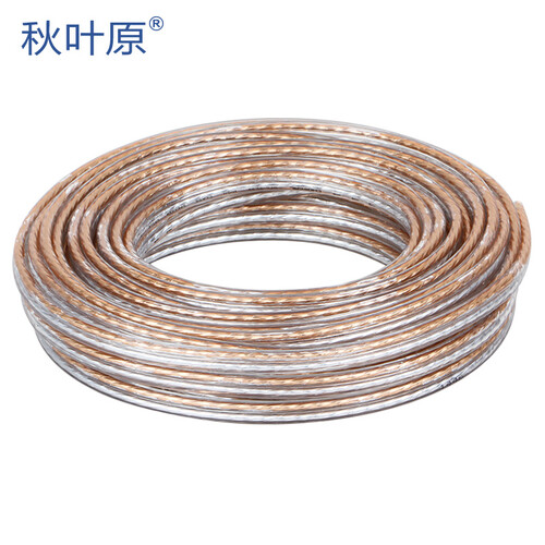 秋叶原（CHOSEAL）音频线 音响线 音箱线 喇叭线 发烧级 增强型屏蔽抗干扰 纯铜100芯 10米 QS2241T10