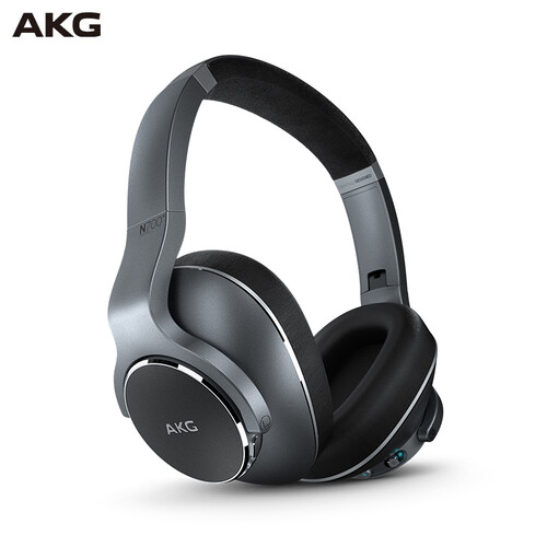 AKG N700NC WIRELESS头戴式无线蓝牙HiFi耳机 新一代智能自适应降噪 手机通话 环境感知商务出行 银色