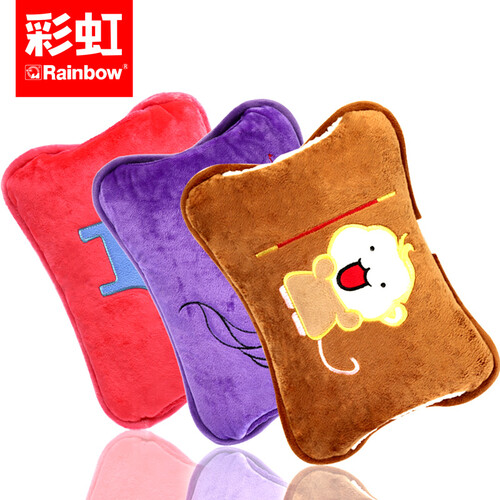 京东超市彩虹电热暖手宝宝暖手袋热水袋水电分离安全防爆型电暖宝已注水328图案随机