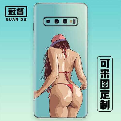 冠督 定制红米k20pro/小米note3/小米6X/小米5青春手机彩膜边框细磨砂保护膜后膜贴纸抖音 全包 红米K20 pro 留言图案编号