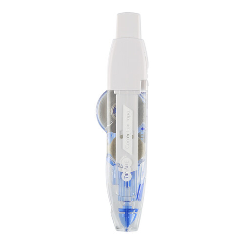 日本TANOSEE进口学生用按动式矫正胶带修正带 宽4mm*长10m 蓝色 1个装TC-LICT50C