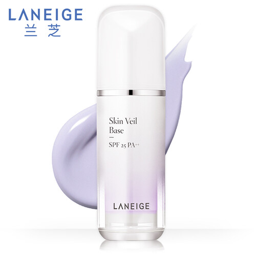 海囤全球韩国进口 兰芝(LANEIGE) 爱茉莉 雪纱丝柔隔离霜  淡紫色 SPF25/PA++ 修饰泛黄 提亮肤色 30ml