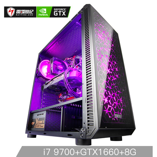 雷霆世纪 复仇者V157 9代i7-9700/技嘉GTX1660 6G/Aorus B365M/8G内存/512G固态/游戏台式主机/吃鸡组装电脑