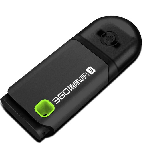 360 随身WiFi3代 迷你无线路由器 台式电脑无线上网卡 wifi发射器 360随身wifi3代  黑色
