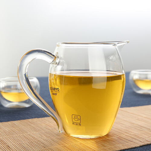 京东超市品茶忆友 玻璃茶具 茶杯公道杯茶具配件 jp-13彩把（透明）