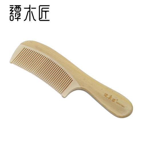 谭木匠 水黄杨长手柄木梳子 YHSHY0301
