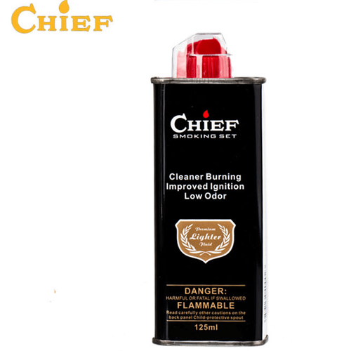原装正品chief首领清香型煤油打火机专用油煤油火石棉芯燃油配件 125毫升黑色打火机油