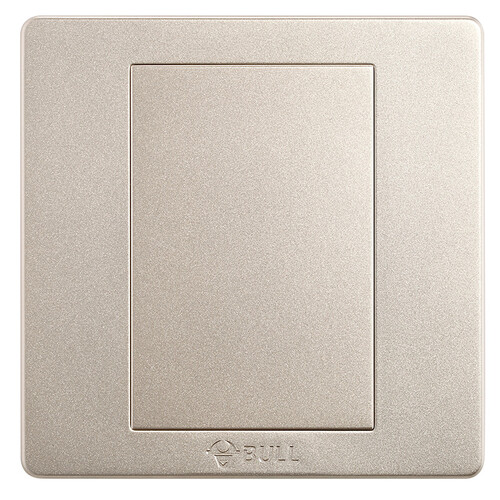 京东超市公牛(BULL) 开关插座 G07系列 防溅盒面板白板 86型面板G07B101(U6) 香槟金 暗装