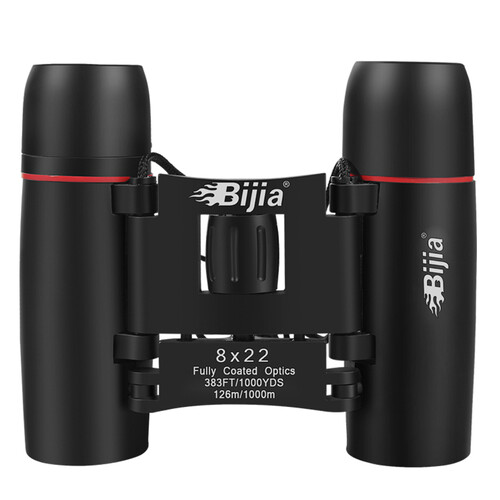 BIJIA狼眼8X22双筒望远镜 高倍高清 微光夜视 户外迷你观赛观鸟镜 便携口袋镜