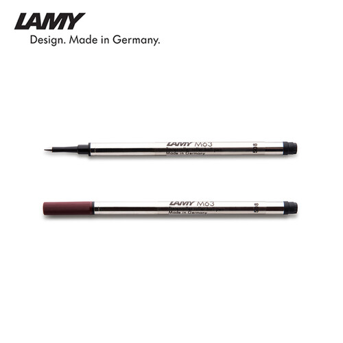 Lamy签字笔笔芯 德国凌美M63官方专柜配件用品宝珠中性水笔替芯0.5mm和0.7mm 黑色M63BK-M0.7mm