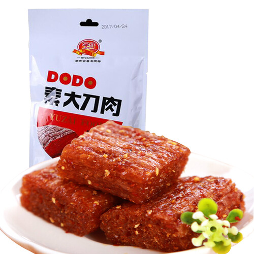 京东超市宇仔 休闲零食 素大刀肉 辣条孜然味亲嘴烧片 112g/袋