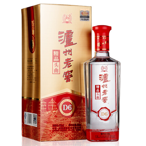 京东超市泸州老窖 精品头曲D6 52度 浓香型白酒500ml（百年品牌 泸州老窖荣誉出品）