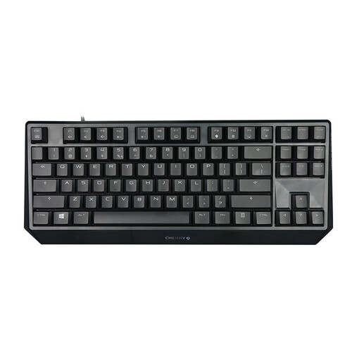 樱桃（Cherry）MX1.0 TKL G80-3811LYAEU-2  机械键盘 有线键盘 游戏键盘  87键背光机械键盘 黑色 红轴 自营