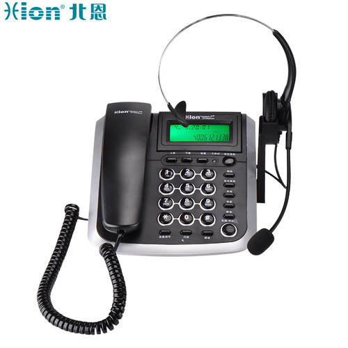 北恩（Hion） V200H商务办公话机呼叫中心客服专用耳麦电话机话务员耳机座机 官方标配FOR600单耳+三年质保