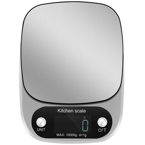 拜杰（BJ） 厨房烘焙秤 烘焙电子秤 烘焙称高精度厨房电子称厨房称计量称烘焙工具0.1g 10kg银色