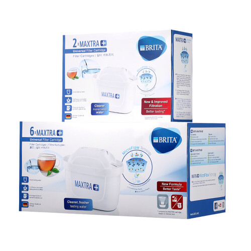 海囤全球碧然德（BRITA）滤水壶滤芯 Maxtra+多效滤芯8只装 过滤净水器滤芯 家用滤水壶滤芯 新升级标准版滤芯【6+2】