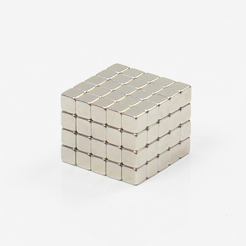 MAGTIGER 100颗钕铁硼方块强磁铁强磁吸铁石强力磁铁F3X3X3mm方形磁铁