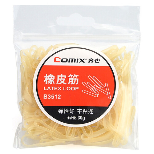 齐心(COMIX)B3512 橡皮筋/橡胶圈/乳胶圈 30g