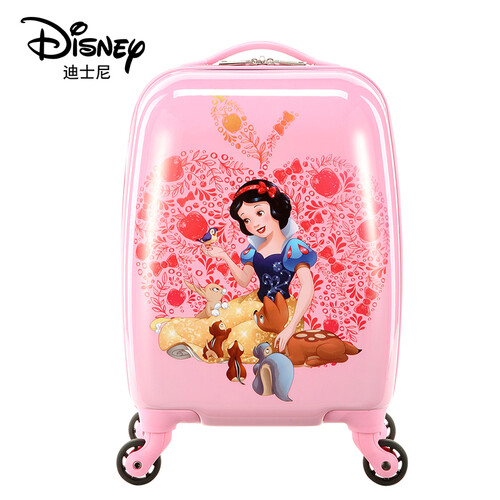 Disney 迪士尼儿童拉杆箱女行李箱万向轮登机箱可爱卡通小孩旅行箱 白雪公主 20英寸 粉色 DSGZ-1708-0001-3