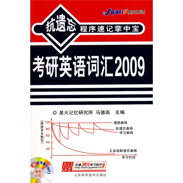 Anti-forgetting program shorthand treasurer postgraduate entrance examination english vocabulary 2009 (with cd)