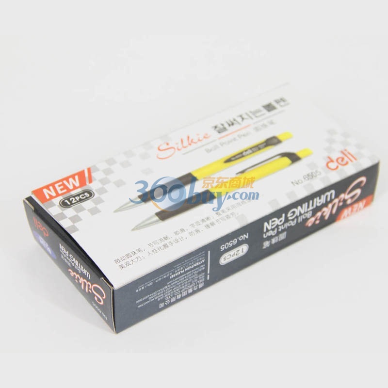 DeLi ballpoint pen 6505 blue 0.7mm refill 12 pieces