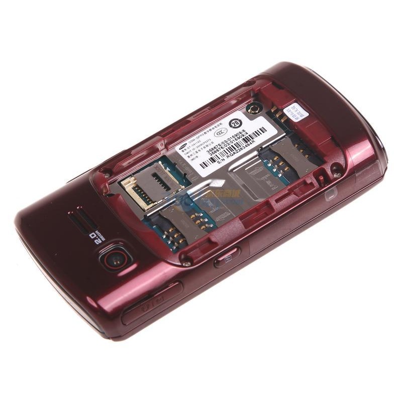 Samsung C6112C GSM mobile phone (red) dual SIM card dual standby