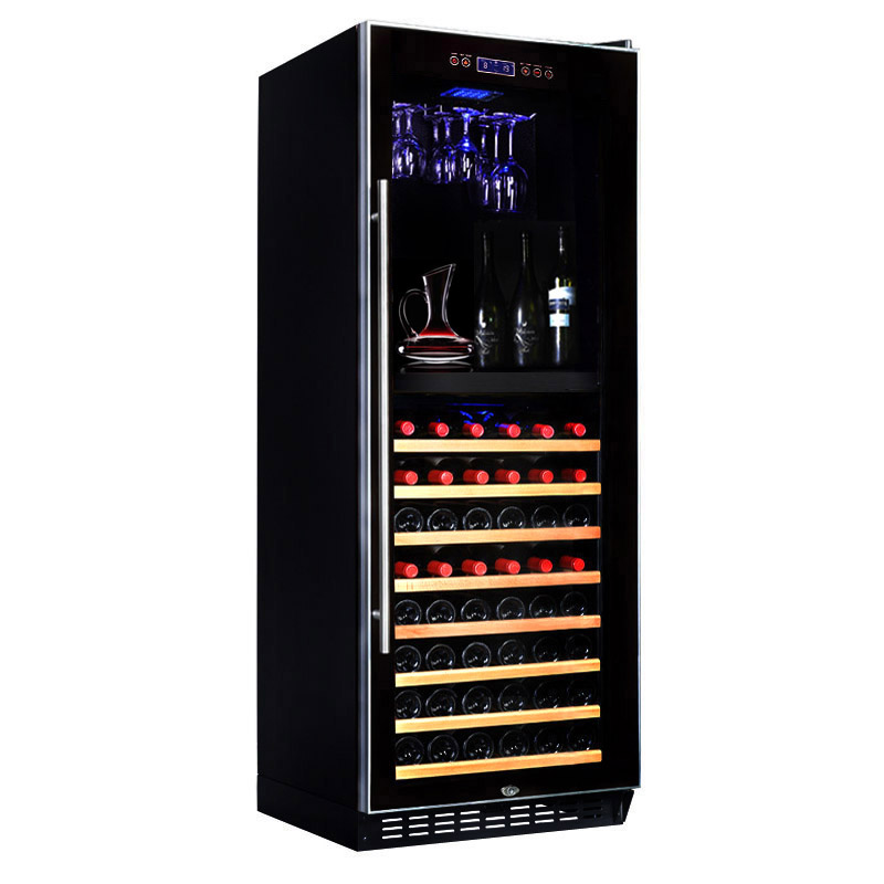Fuguihong fs120c dual-temperature constant-temperature wine cabinet hanging cup compressor wine cabinet household wine cabinet constant-temperature refrigerated cabinet vertical with lock
