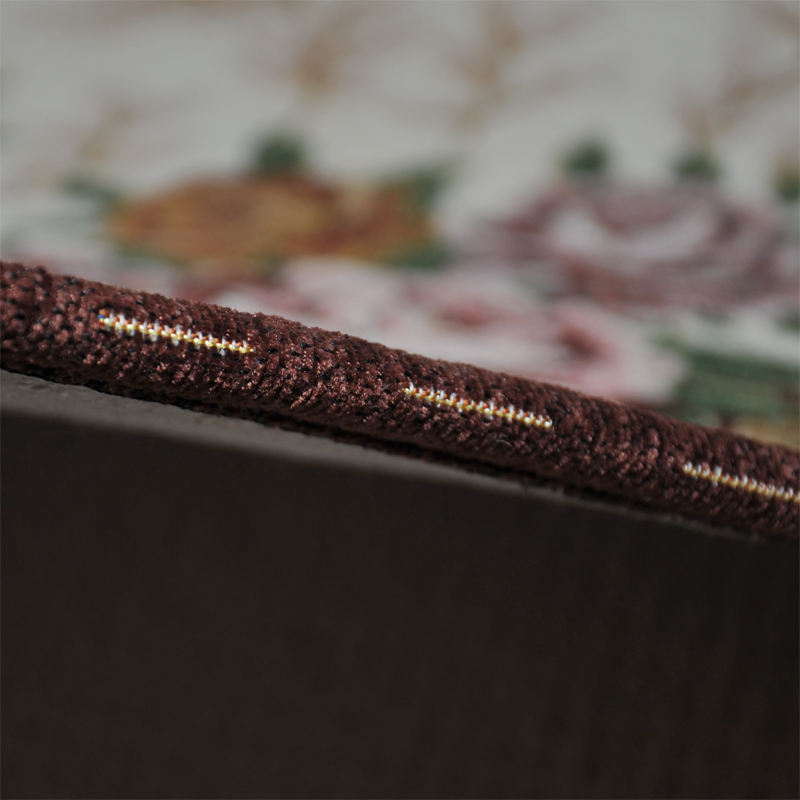 Zhonghong European pastoral chenille jacquard door mat entry entrance floor mat washable and machine washable wear-resistant blended woven computer chair mat foot mat non-slip floor mat entrance door T01 brown 70*140CM