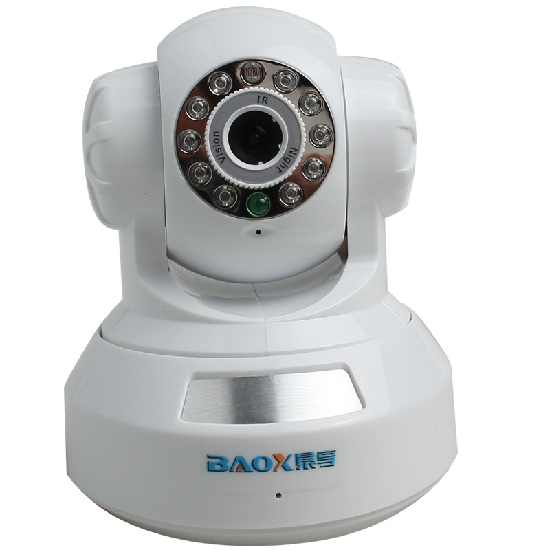 Baoxiang (BAOX) BX-JK332 720P million high definition wireless WIFI IP network remote monitoring camera supports plug-in card P2P QR code