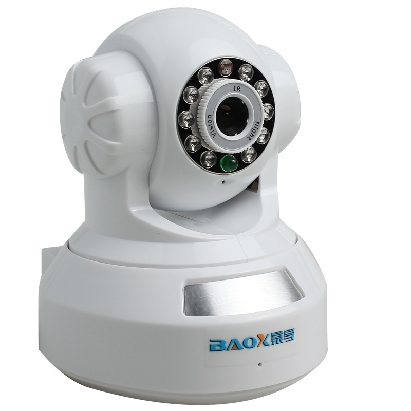 Baoxiang (BAOX) BX-JK332 720P million high definition wireless WIFI IP network remote monitoring camera supports plug-in card P2P QR code