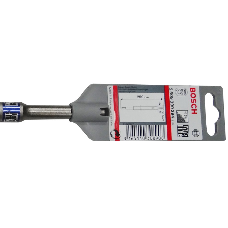 BOSCH four-pit flat chisel (1 set) round handle two-pit two-slot concrete drill bit 250mm